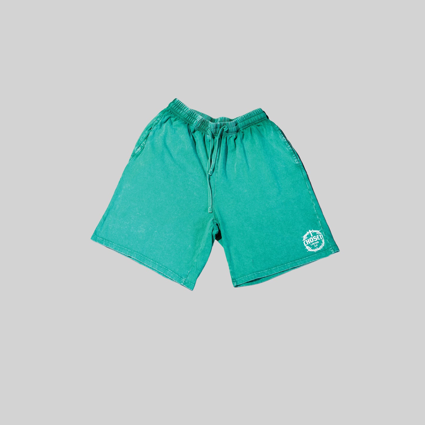 Three Crosses Acid Wash Chosen Shorts