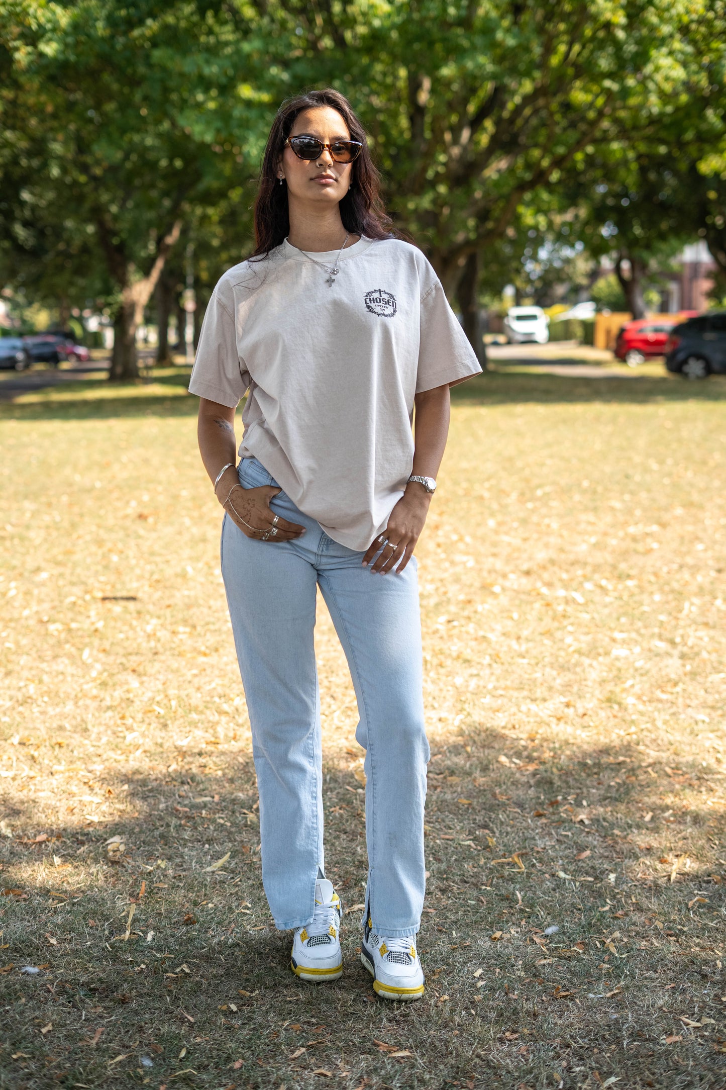 OVERSIZE ACID WASH TRUST IN GOD TEE