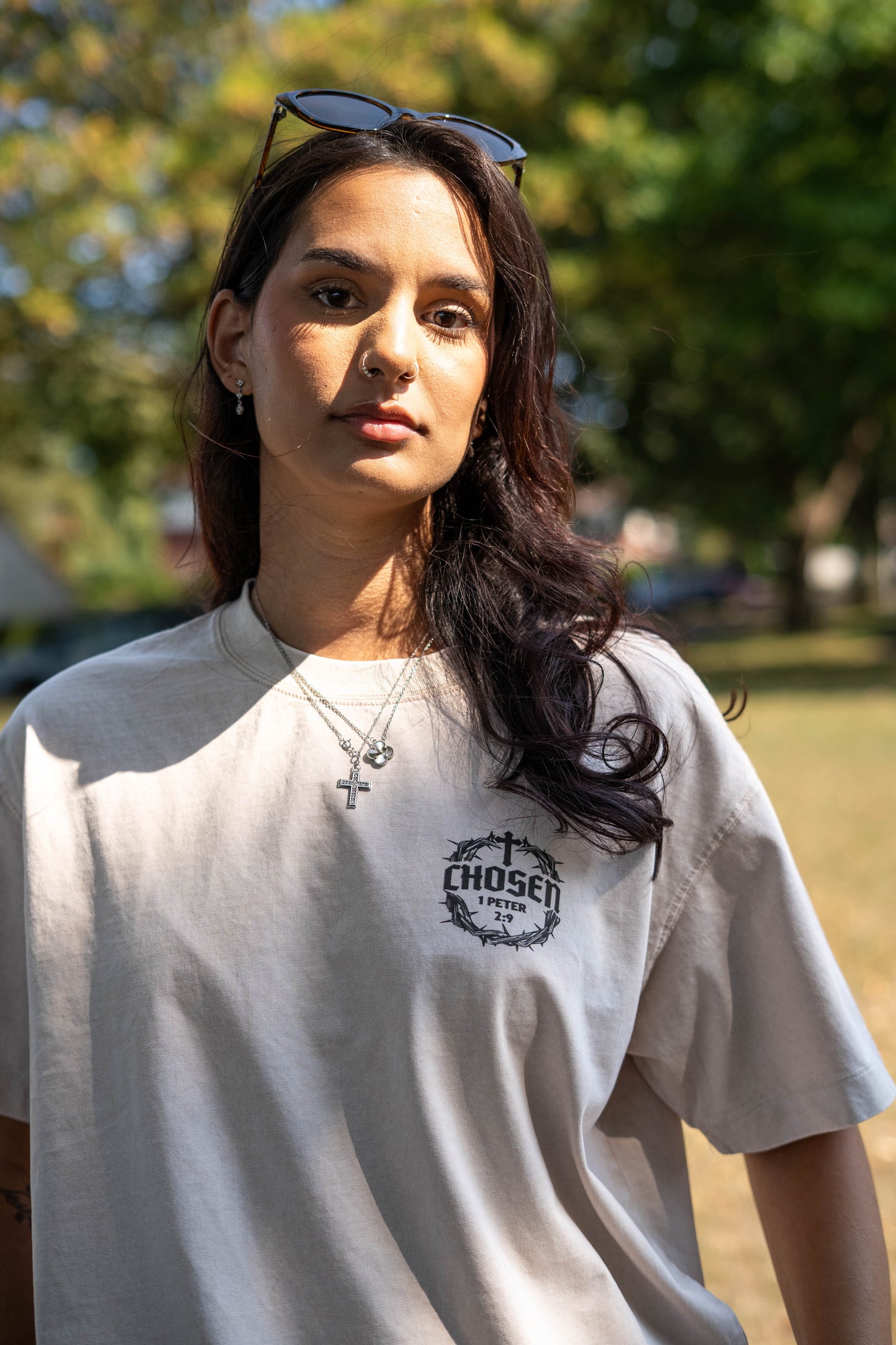 OVERSIZE ACID WASH TRUST IN GOD TEE